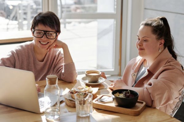An adult together with person with disablity for Daily Tasks/Shared Living